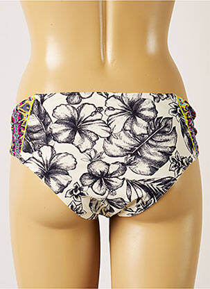 Bas de maillot de bain imprimé tie and dye culotte beige BANANA MOON femme
