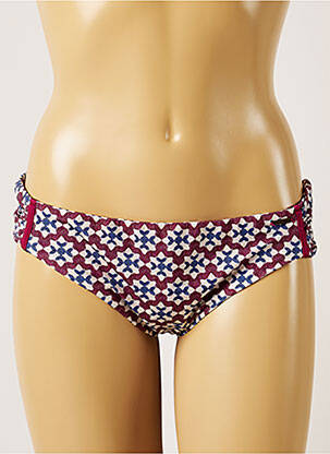 Bas de maillot de bain imprimé fantaisie culotte violet BANANA MOON femme