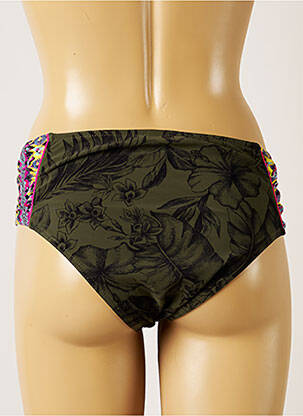 Bas de maillot de bain imprimé tie and dye culotte vert BANANA MOON femme