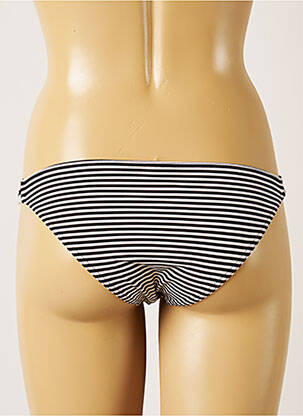 Bas de maillot de bain effet matière satinée bikini noir BANANA MOON femme
