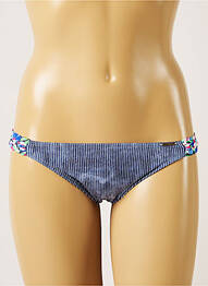 Bas de maillot de bain imprimé rayures bikini bleu BANANA MOON femme