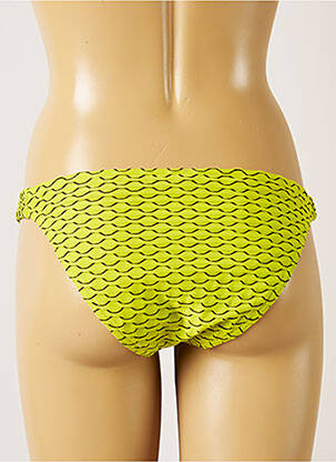 Bas de maillot de bain tissage texturé culotte vert BANANA MOON femme