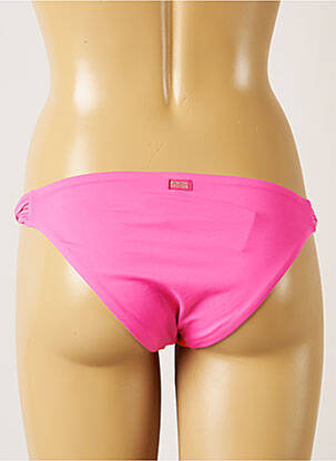 Bas de maillot de bain effet matière satinée culotte orange BANANA MOON femme