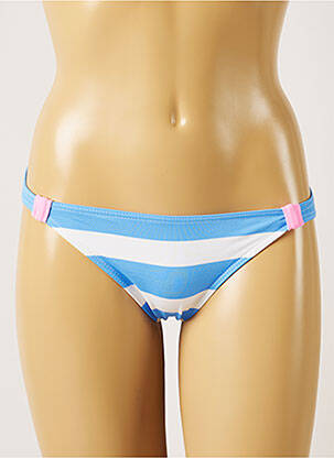 Bas de maillot de bain imprimé rayures bikini bleu BANANA MOON femme