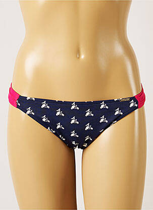 Bas de maillot de bain imprimé fantaisie bikini bleu BANANA MOON femme