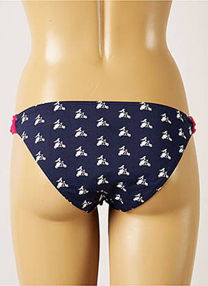 Bas de maillot de bain imprimé fantaisie bikini bleu BANANA MOON femme