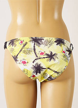 Bas de maillot de bain imprimé tie and dye culotte jaune BANANA MOON femme