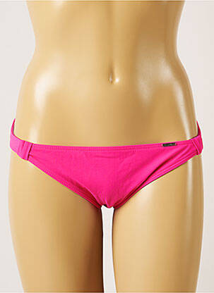 Bas de maillot de bain effet matière satinée bikini rose BANANA MOON femme