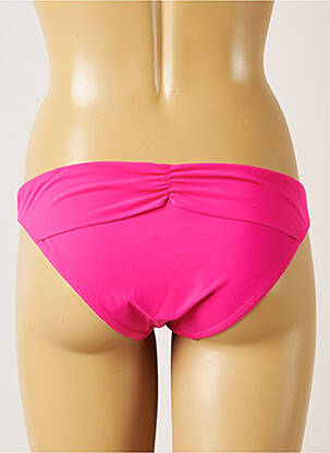 Bas de maillot de bain effet matière satinée bikini rose BANANA MOON femme