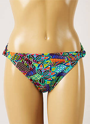 Bas de maillot de bain imprimé fantaisie culotte vert BANANA MOON femme