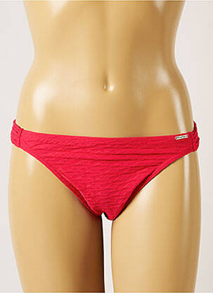 Bas de maillot de bain effet matière satinée culotte rose BANANA MOON femme