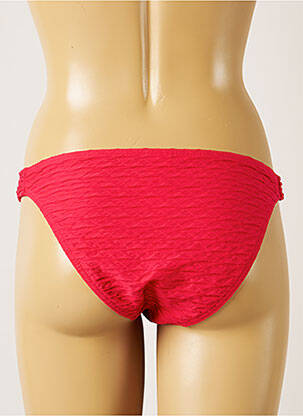 Bas de maillot de bain tissage texturé culotte rose BANANA MOON femme