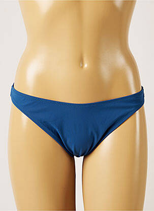 Bas de maillot de bain tissage satiné culotte bleu BANANA MOON femme