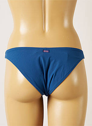Bas de maillot de bain tissage satiné culotte bleu BANANA MOON femme