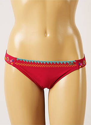 Bas de maillot de bain tissage satiné culotte violet BANANA MOON femme