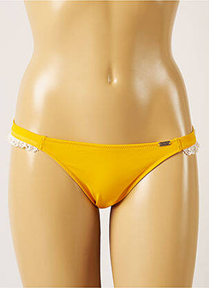 Bas de maillot de bain stretch culotte jaune BANANA MOON femme