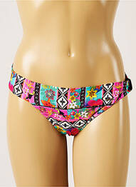 Bas de maillot de bain imprimé fleurs culotte rose BANANA MOON femme