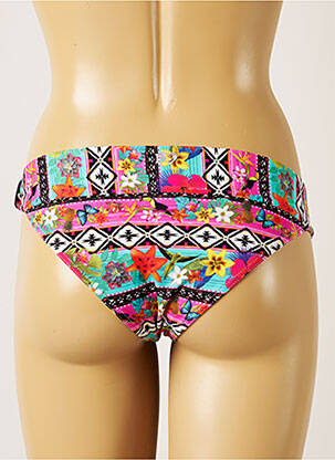 Bas de maillot de bain imprimé fleurs culotte rose BANANA MOON femme
