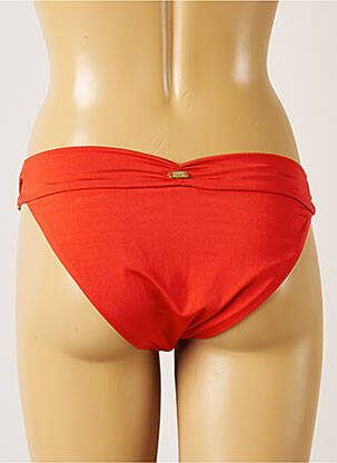 Bas de maillot de bain tissage satiné bikini orange BANANA MOON femme