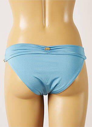 Bas de maillot de bain tissage satiné bikini bleu BANANA MOON femme