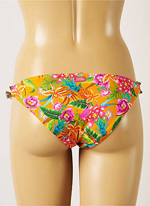 Bas de maillot de bain imprimé fleurs culotte orange BANANA MOON femme