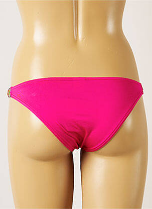 Bas de maillot de bain tissage satiné culotte rose BANANA MOON femme