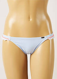 Bas de maillot de bain imprimé rayures culotte bleu BANANA MOON femme