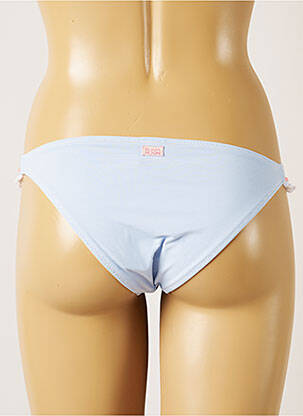 Bas de maillot de bain imprimé rayures culotte bleu BANANA MOON femme