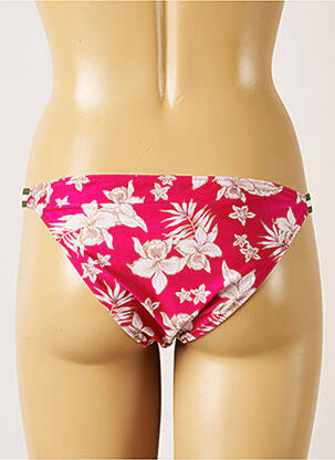 Bas de maillot de bain imprimé fleurs culotte rose BANANA MOON femme