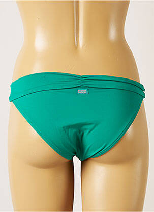 Bas de maillot de bain tissage satiné culotte vert BANANA MOON femme