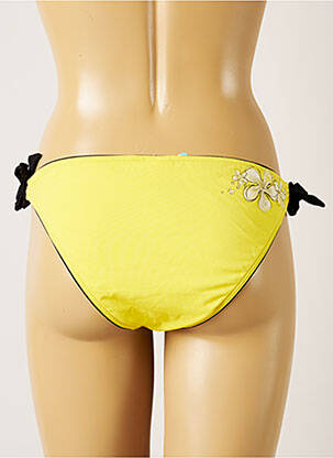Bas de maillot de bain fermeture liens à nouer bikini jaune BANANA MOON femme