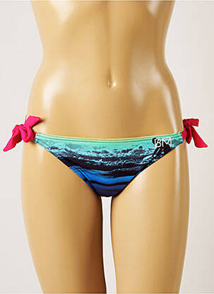 Bas de maillot de bain fermeture liens à nouer culotte bleu BANANA MOON femme