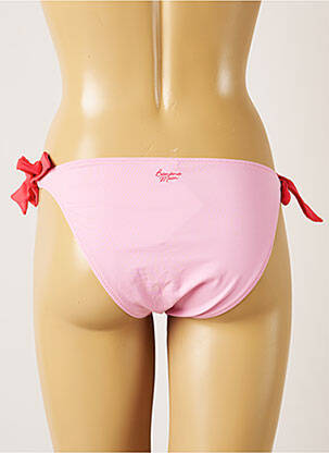 Bas de maillot de bain fermeture liens à nouer bikini rose BANANA MOON femme