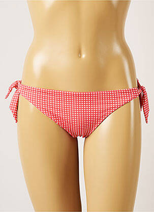 Bas de maillot de bain fermeture liens à nouer bikini rouge BANANA MOON femme