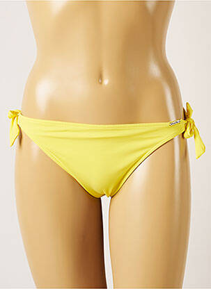 Bas de maillot de bain fermeture liens à nouer bikini jaune BANANA MOON femme