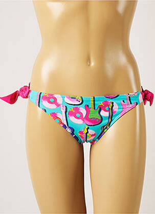 Bas de maillot de bain imprimé fantaisie bikini bleu BANANA MOON femme
