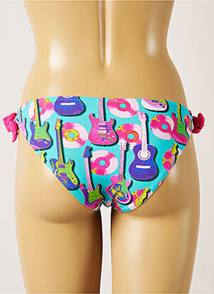 Bas de maillot de bain imprimé fantaisie bikini bleu BANANA MOON femme