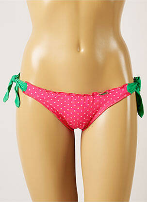 Bas de maillot de bain fermeture liens à nouer bikini rose BANANA MOON femme