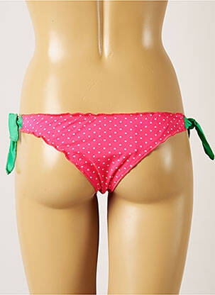 Bas de maillot de bain fermeture liens à nouer bikini rose BANANA MOON femme