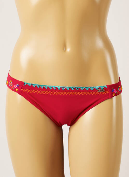 Bas de maillot de bain tissage satiné culotte violet BANANA MOON femme