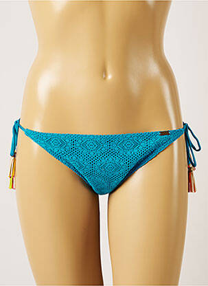 Bas de maillot de bain fermeture liens à nouer bikini bleu BANANA MOON femme