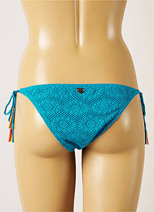 Bas de maillot de bain fermeture liens à nouer bikini bleu BANANA MOON femme