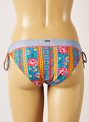Bas de maillot de bain imprimé fleurs bikini rouge BANANA MOON femme