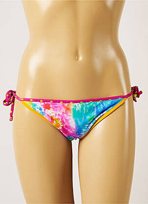 Bas de maillot de bain imprimé fleurs bikini rose BANANA MOON femme