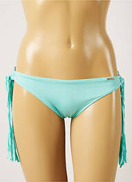 Bas de maillot de bain tissage satiné bikini bleu BANANA MOON femme