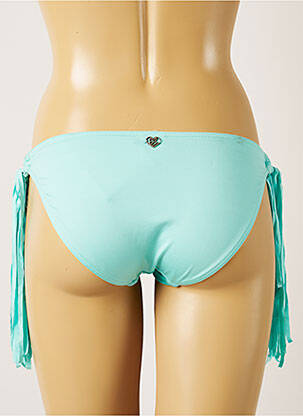 Bas de maillot de bain tissage satiné bikini bleu BANANA MOON femme
