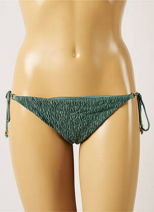 Bas de maillot de bain tissage texturé bikini vert BANANA MOON femme