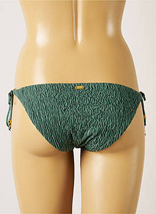Bas de maillot de bain tissage texturé bikini vert BANANA MOON femme