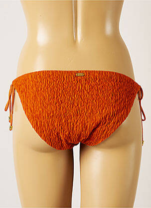 Bas de maillot de bain tissage texturé bikini orange BANANA MOON femme
