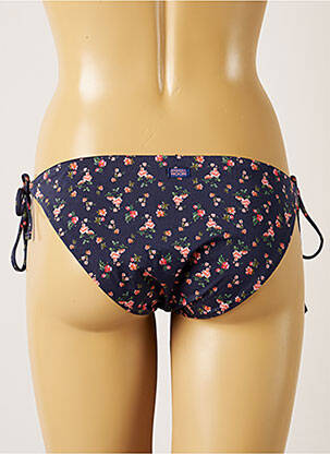 Bas de maillot de bain imprimé fleurs bikini bleu BANANA MOON femme